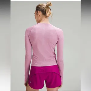 NWT Lululemon Swiftly Tech LS Shirt 2.0 *Race Length / Pink Peony / Velvet Dust thumbnail 2