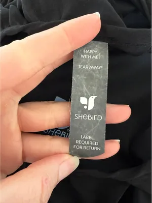 Shebird Emma Dress Black Satin Size 4 / Medium Neutral Party Comfy Midi Goth thumbnail 7