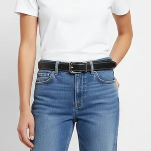 Wrangler Black & Silver Leather Belt 28 thumbnail 1