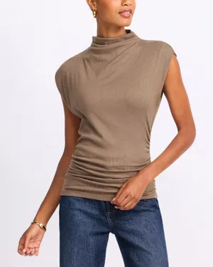 Michael Stars Amara ribbed top thumbnail 1