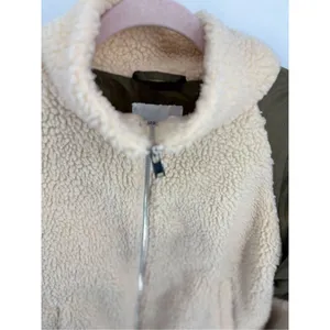 Jacqueline de Yong JDY Jdyiza Teddy Jacket Cream Sherpa Green Quilted XL thumbnail 10