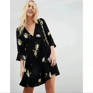 Free People Time On‎ My Side Crepe Mini Dress size s thumbnail 3