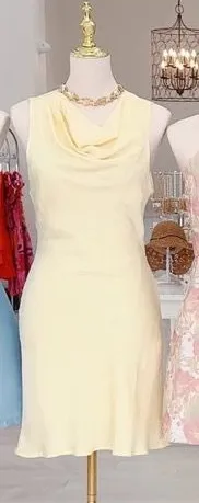 Yellow Cocktail Dress thumbnail 1