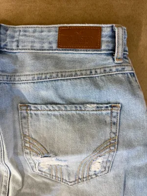 Hollister Distressed Denim Mini Skirt thumbnail 5