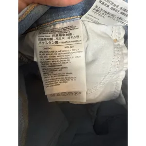 Levi’s 720 High Rise Super Skinny Distressed Light Wash Stretch Denim Blue Jeans thumbnail 7