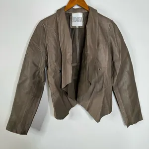 BB Dakota Brown‎ Leather Jacket Size Medium thumbnail 2