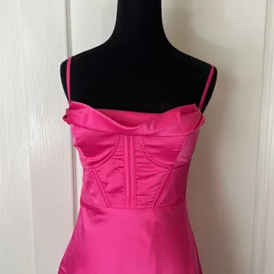 Princess Polly Spotlight Pink Satin Mini Dress thumbnail 4