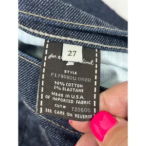 7 For‎ All Mankind Roxanne Slim Straight Leg Jeans Women 27 Dark Indigo USA Chic thumbnail 5