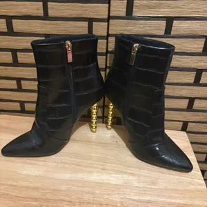 Lemon Drop By‎ Privileged Black Pointed Toe Boots Size 5.5 thumbnail 5