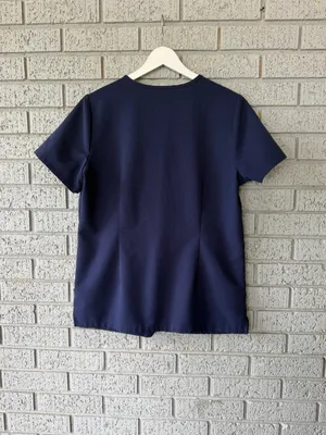Figs Casma Scrub Top Navy Blue Size Small thumbnail 4