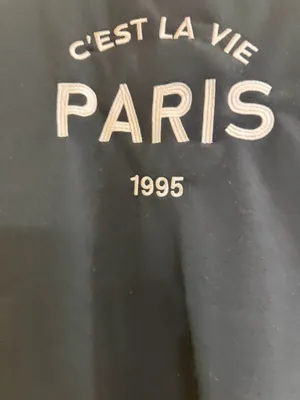 No Comment C'est La Vie Paris 1995 Graphic Crewneck Sweatshirt- medium thumbnail 3