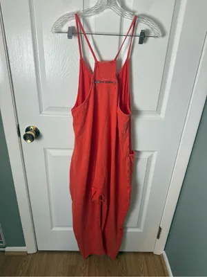 Free People Hot Shot Onesie in Orange S thumbnail 3