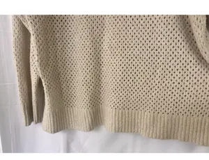 Aerie Cream Off-the-Shoulder Sweater with Loose Knit Women’s XXL Lounge Oversize thumbnail 9