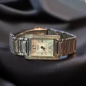 Vintage Pulsar stainless steel cubic zirconia watch thumbnail 1