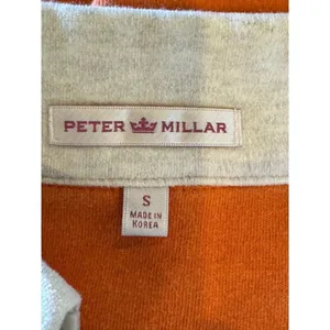 Peter Millar Sweatshirt‎ Women Small Orange Cotton Full Zip Mock Neck Outdoor thumbnail 9