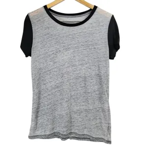 American Eagle Outfitters Women‎ Gray Black Favorite T Shirt Size S thumbnail 2