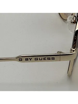 G by Guess Aviator Sunglasses with Gradient Brown Lenses thumbnail 9