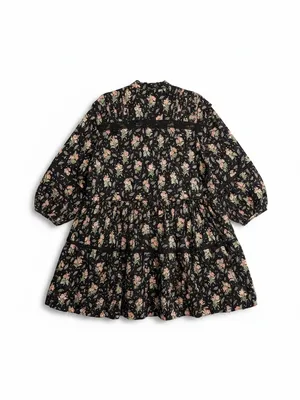 Anthropologie Pilcro Swing Mini Dress Womens Large Black Floral NWT Lace thumbnail 6