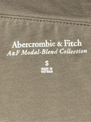 Abercrombie & Fitch Asymmetrical One-Shoulder Ribbed Top Taupe one shoulder Sz S thumbnail 2