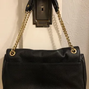 Michael Kors Black Shoulder Bag with Gold Accents thumbnail 15