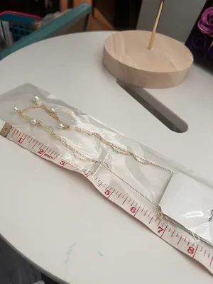 Gold Plated Pearl Necklace thumbnail 5