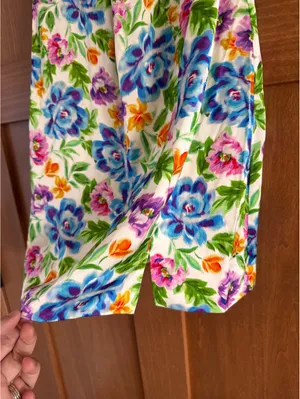 NWT For Love and Lemons Lucy Open Back Cutout Mini Dress Multi Floral Women’s XS thumbnail 12