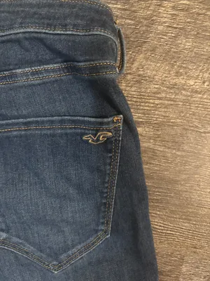 Hollister Women's Dark Blue Distressed Skinny‎ Jeans Size 5L thumbnail 4