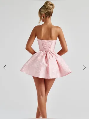 Babyboo NWT Women Small Pink Strapless Mini Dress Romantic Coquette Soft Girl thumbnail 4