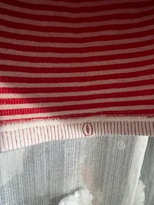 Red & White Striped Knit Crop Top and Mini Skirt Set thumbnail 7