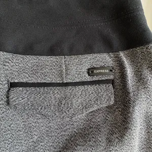 Y2K Express Flare trousers low rise gray color block size 0 thumbnail 8