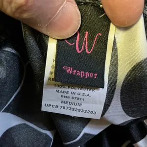 Vtg Y2K Wrapper plunging dotted top thumbnail 3