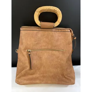 Vintage Womens Tan 3 Way Convertible Bag SKU 6408 thumbnail 2
