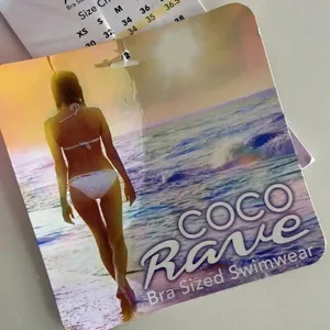 NWT Coco‎ Rave 32 B/C halter push-up bikini top bright ruched thumbnail 12