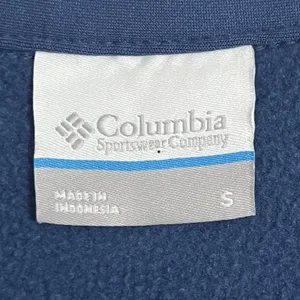 Columbia Women's Fleece Quarter‎ Zip Sweatshirt Size Small Blue Long Sleeve thumbnail 5