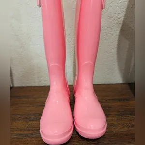 Seven7 brand. Womens Pink Glossy Rain Boots size 7 thumbnail 3