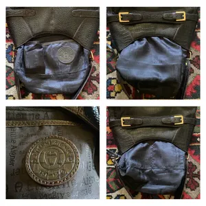 Mint Vintage Etienne Aigner Crocodile embossed leather shoulder bag thumbnail 13