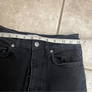 & Other Stories‎ anthropology straight jeans High Waist Black Jeans Sz 26 x30 thumbnail 4