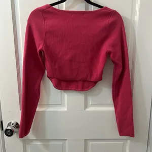 Altar'd State Pink Corset Top thumbnail 2