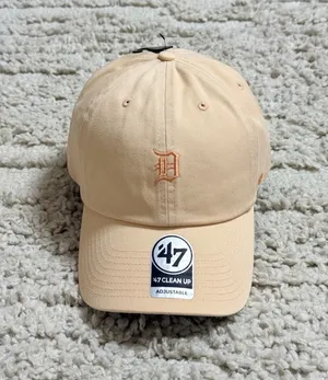 NEW 47 Brand Detroit Tigers Base Runner Clean Up Hat in Apricot thumbnail 2
