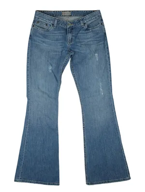 BKE Denim 1967 Jeans Women 32x34 Blue Star Stretch Bootcut Low Rise Distressed thumbnail 1