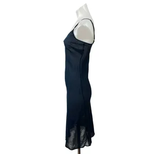 Of Two Mind Women's Navy Blue Sleeveless Scoop Neck Cami Tank Mini Dress XS thumbnail 2