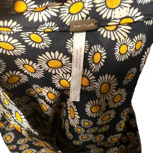 Free People Phoebe Daisy Print Mini Skirt Black Orange Size 2‎ thumbnail 9