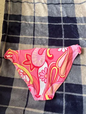 aerie Pink Floral-Print Padded Bikini Top 34B y M thumbnail 10
