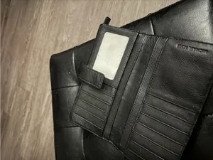 Michael Kors Black Leather Clutch Wallet with Logo Plaque thumbnail 5