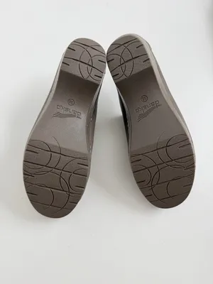 Dansko Clogs Melody Slip On Mules Leather Comfort Travel Burnished Taupe Grey thumbnail 9