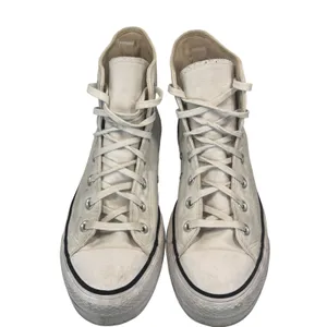 Converse Chuck Taylor All Star Lift Platform Canvas‎ White High Top Sneakers 9W thumbnail 10