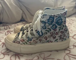 Limited Edition Floral High Top Platform Converse thumbnail 1