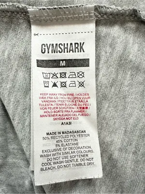 Gymshark Vital Seamless Athletic Short Sleeve Logo T-Shirt Gray Medium thumbnail 11