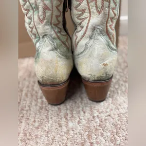 Corral Turquoise and Brown Western Boots Size 7M thumbnail 9