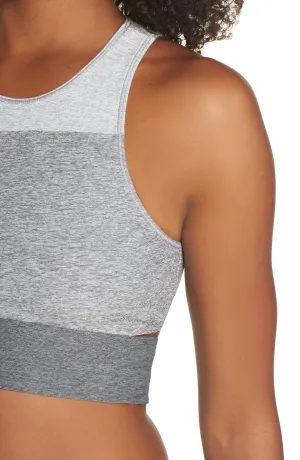 Outdoor Voices Tri-Tone Slashback Crop Top - Heathered Grey - XS thumbnail 2
